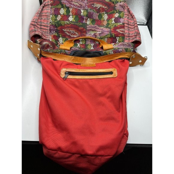 Nena & Co Weekender One of a Kind Leather Bag with print - Picture 5 of 5